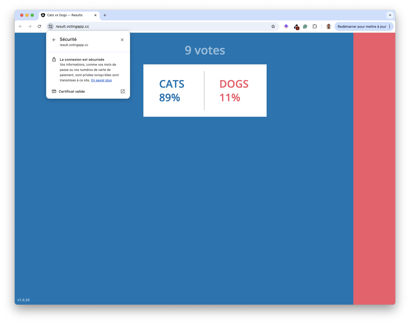Vote through HTTPS