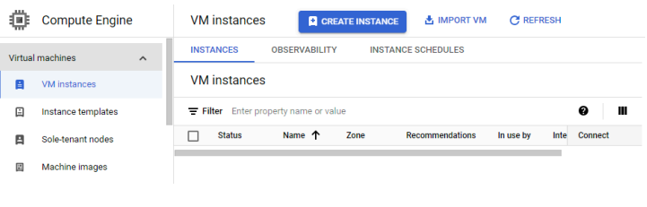 Compute Engine Dashboard