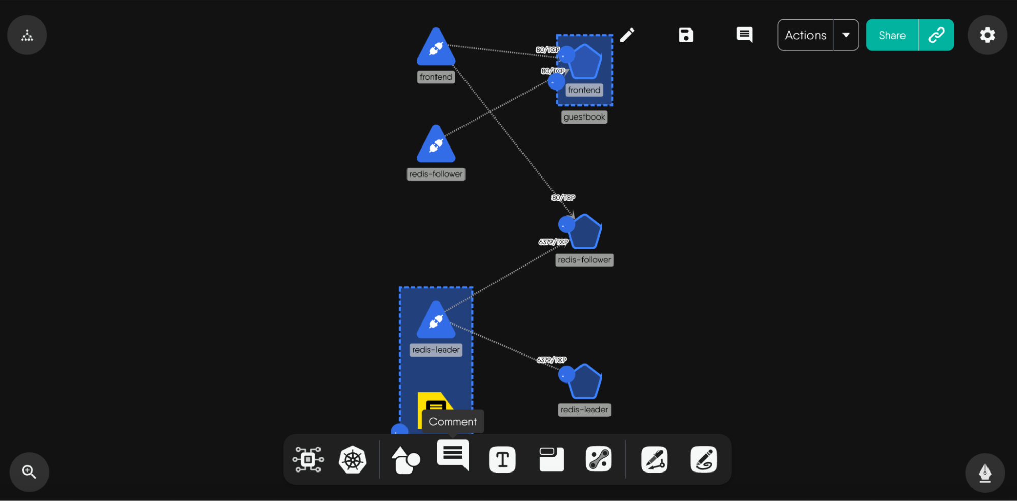 commenting-via-dock